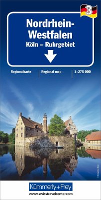 Kümmerly+Frey Karte Nordrhein-Westfalen Regionalkarte von Hallwag Kümmerly & Frey