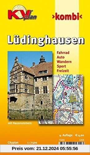 Lüdinghausen: Stadtplan 1:7.500 und 1:12.500 mit Freizeitkarte 1:25.000 inkl. Radrouten und Wanderwegen (KVplan Münsterland-Region)