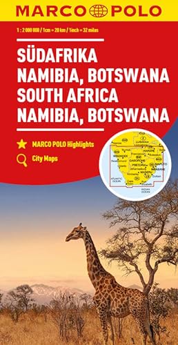 MARCO POLO Kontinentalkarte Südafrika, Namibia, Botswana 1:2 Mio. von MAIRDUMONT