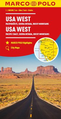 MARCO POLO Kontinentalkarte USA West 1:2 Mio. von Mairdumont
