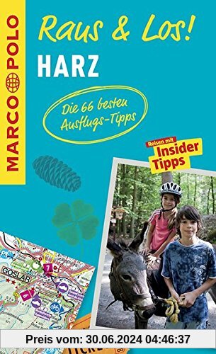MARCO POLO Raus & Los! Harz: Guide und große Erlebnis-Karte in praktischer Schutzhülle
