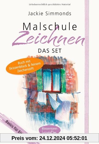 Malschule Zeichnen-Set: Basics für Einsteiger. Buch mit Skizzenblock und feinem Zeichenstift