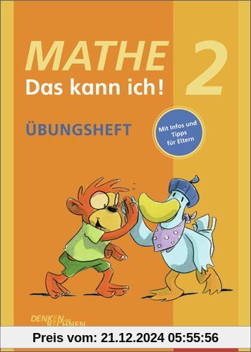 Mathe - Das kann ich!: Übungsheft Klasse 2: Denken und Rechnen