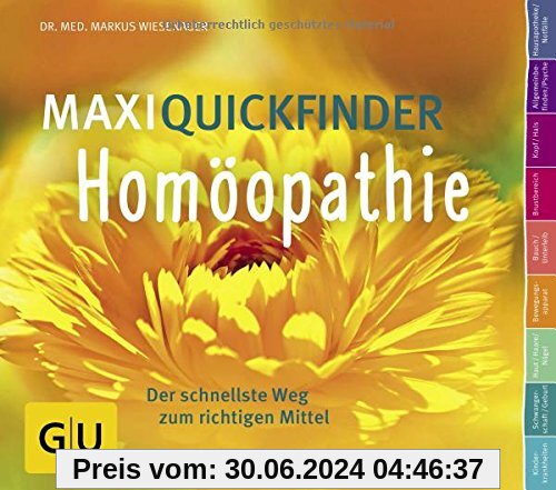 MaxiQuickfinder Homöopathie: Der schnellste Weg zum richtigen Mittel (GU Quickfinder)