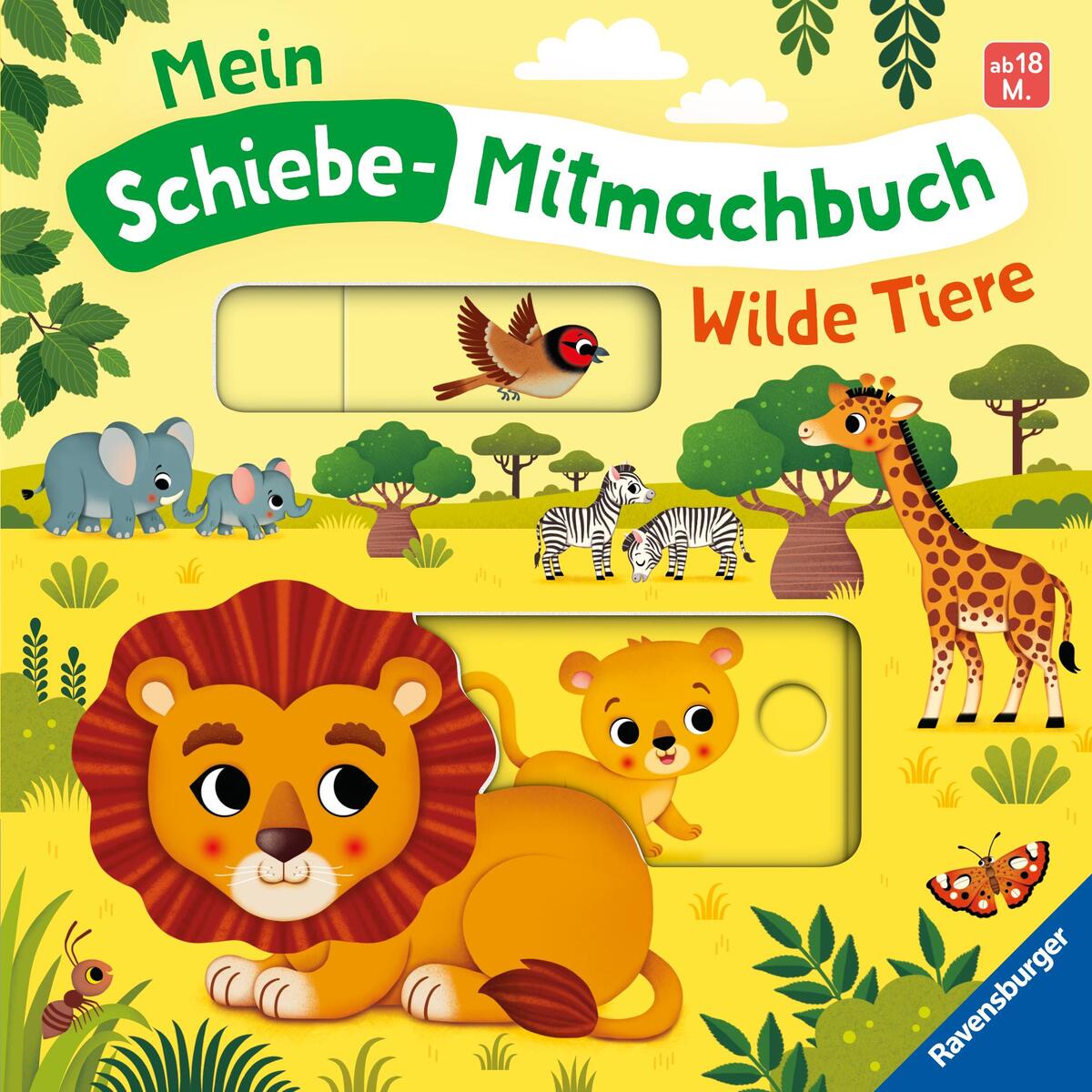 Mein Schiebe-Mitmachbuch - Wilde Tiere von Ravensburger Verlag