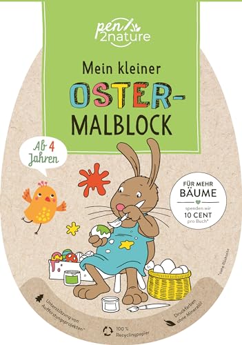 Mein kleiner Oster-Malblock für Kinder ab 4 Jahren: Malbuch mit lustiger Osterei-Stanzform von Good Life Books & Media GmbH