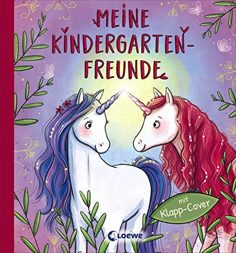 Meine Kindergarten-Freunde (Einhörner): Freundebuch, Eintragbuch, Poesiealbum mit Wendecover für Kinder ab 3 Jahre (Eintragbücher)