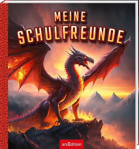 Meine Schulfreunde - Drachen: Freundebuch für die Grundschule | Geschenk für den Schulanfang