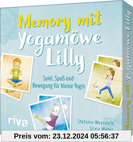 Memory mit Yogamöwe Lilly: Spiel, Spaß und Bewegung für kleine Yogis ab 3 Jahren. 60 Karten und ein Begleitbuch mit Spielvarianten