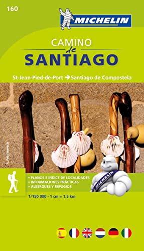 Michelin Camino de Santiago: Straßen- und Tourismuskarte 1:150.000 (MICHELIN Zoomkarten, Band 160)