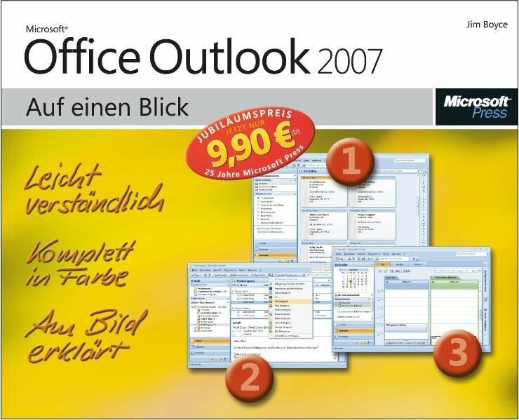 Microsoft Office Outlook 2007 auf einen Blick: Leicht verständlich. Komplett in Farbe. Am Bild...