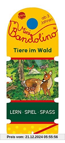 Mini Bandolino. Tiere im Wald: Lernspiel mit Lösungskontrolle für Kinder ab 3 Jahren