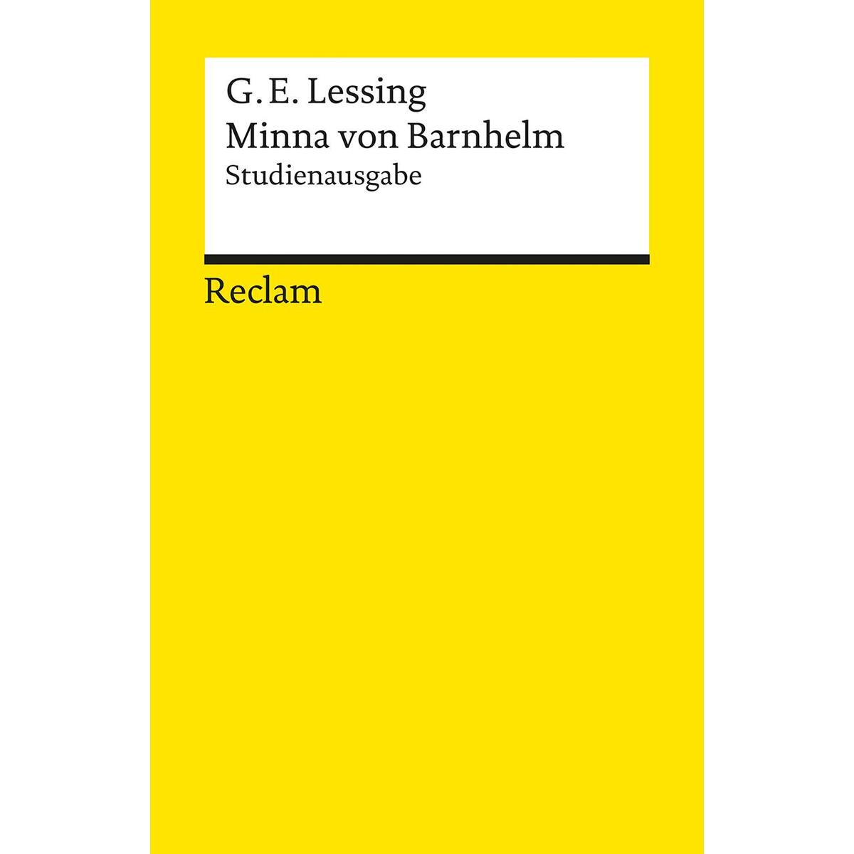 Minna von Barnhelm, oder das Soldatenglück von Reclam Philipp Jun.