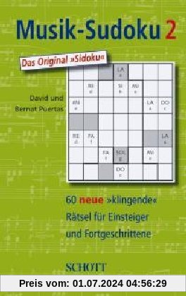 Musik-Sudoku: Das Original Sidoku. Band 2.: 60 neue klingende Rätsel für Einsteiger und Fortgeschrittene