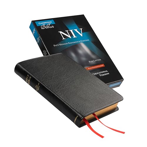 NIV Pitt Minion Reference Edition, Black Goatskin Leather, Red Letter Text: New International Version, Black Goatskin, Pitt Minion Reference