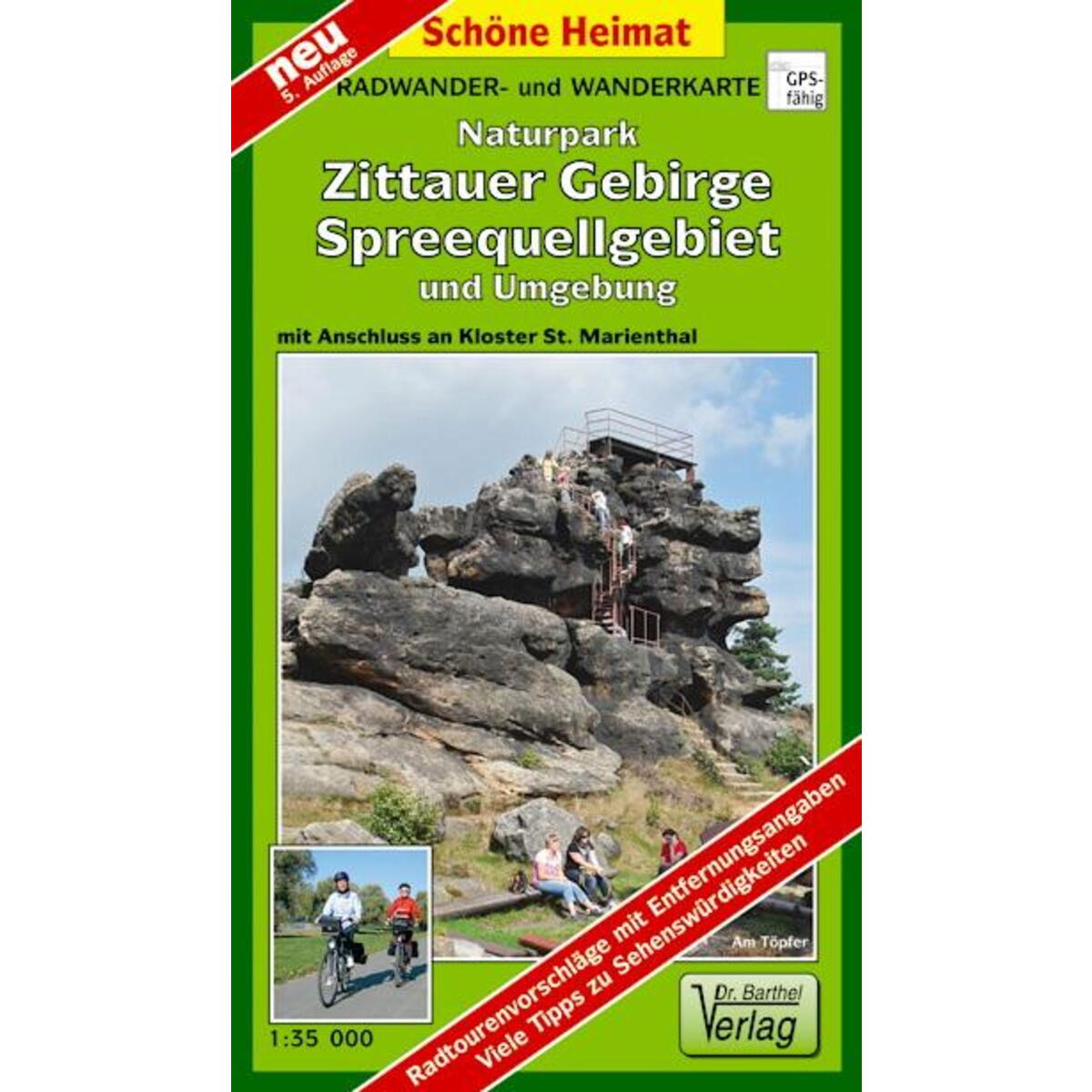 Naturpark Zittauer Gebirge, Spreequellgebiet und Umgebung 1 : 35 000 Radwander- ... von Barthel Dr.