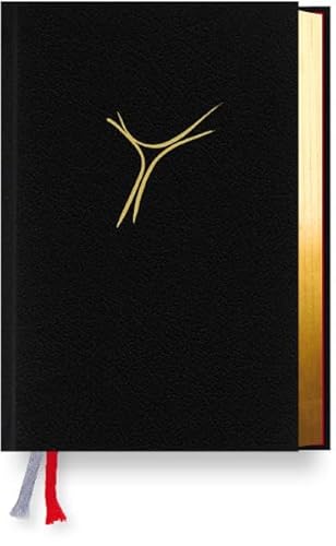 Neues Gotteslob Bistum Fulda: Lederfaserstoff Cabra schwarz mit Signet (Kreuz) in goldener Farbe + Goldschnitt von Parzellers Buchverlag