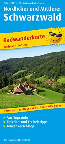 Nördlicher und Mittlerer Schwarzwald: Radkarte mit Ausflugszielen, Einkehr- und Freizeittipps, reissfest, wetterfest, abwischbar. 1:100000 (Radkarte: RK) von FREYTAG-BERNDT UND ARTARIA