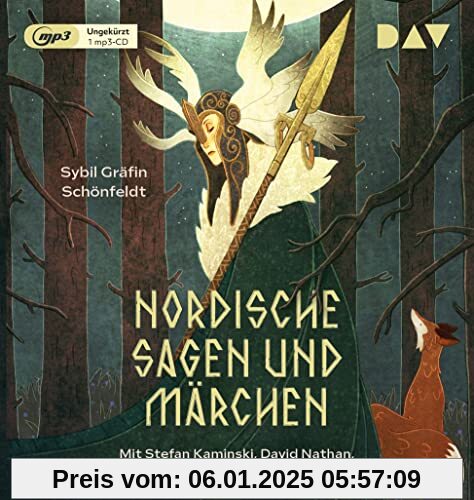 Nordische Sagen und Märchen. Von Trollen, Elfen und Eisriesen: Ungekürzte Lesung mit Musik mit Stefan Kaminski, David Nathan, Oliver Rohrbeck u.v.a. (1 mp3-CD)