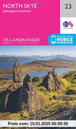 North Skye, Dunvegan & Portree 1 : 50 000 (OS Landranger Map)