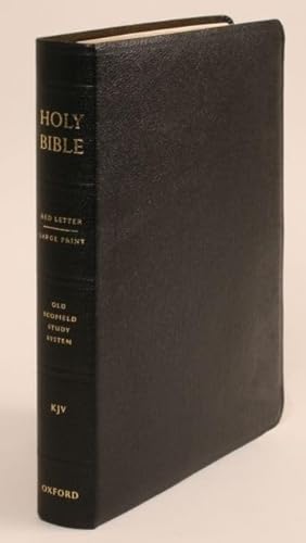 Old Scofield Study Bible: Large Print: King James Version, Black Genuine Leather Indexed von Oxford University Press