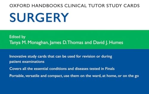 Oxford Handbooks Clinical Tutor Study Cards: Surgery (Oxford Handbooks Study Cards) von Oxford University Press