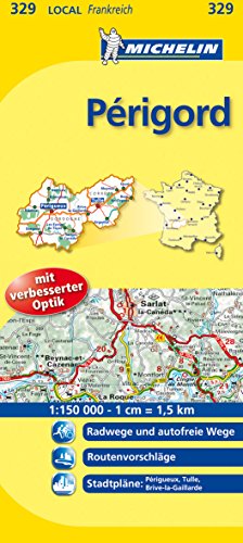 Michelin Perigord: Straßen- und Tourismuskarte (MICHELIN Localkarten)