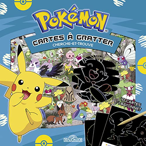 Pokémon - Cartes à gratter cherche-et-trouve à Galar: Cherche-et-trouve. Avec 10 cartes et 1 bâtonnet von DRAGON D OR