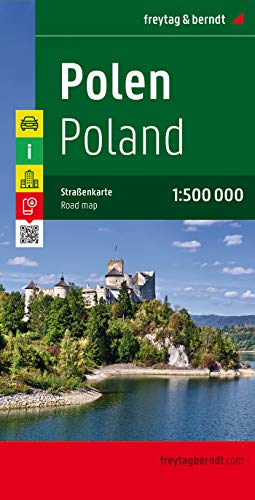 Polen, Autokarte 1:500.000: Touristische Informationen, Nationalparks, Ortregister m. Postleitzahlen (freytag & berndt Auto + Freizeitkarten)