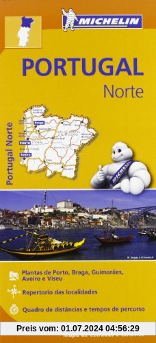 Portugal Norte (Michelin Regional Maps)