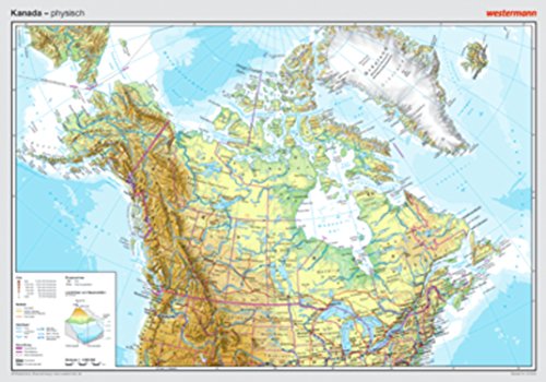 Posterkarten Geographie: Kanada: physisch von Westermann Sachbuch