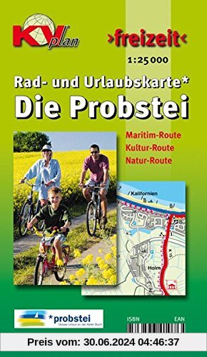 Probstei mit Laboe und Schönberg: 1:25.000 Rad- und Urlaubskarte (KVplan Schleswig-Holstein-Region)