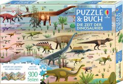 Puzzle & Buch: Die Zeit der Dinosaurier von Usborne Verlag
