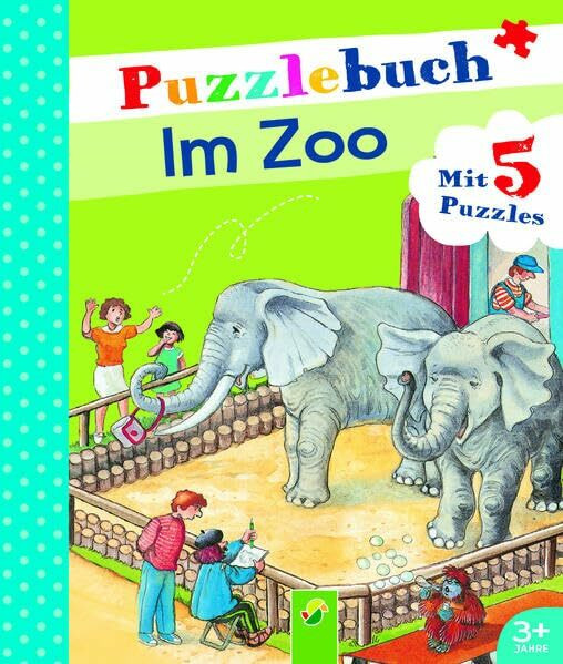 Puzzlebuch Im Zoo: Mit 5 Puzzles