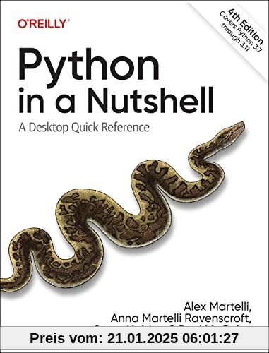 Python in a Nutshell: A Desktop Quick Reference