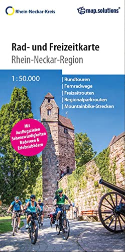 Rad & Freizeitkarte Rhein-Neckar-Region: Zwei in einem – Set bestehend aus Rad- und Freizeitkarte 1:50.000 mit Radbooklet