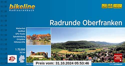 Radrunde Oberfranken: 1:75.000, 552 km (Bikeline Radtourenbücher)