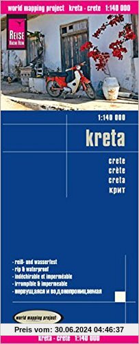 Reise Know-How Landkarte Kreta (1:140.000): world mapping project