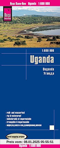 Reise Know-How Landkarte Uganda (1:600.000): world mapping project