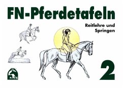 Reitlehre und Springen / FN-Pferdetafeln 2 von FN-Verlag