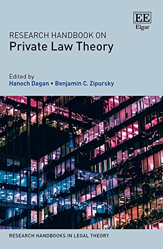 Research Handbook on Private Law Theory (Research Handbooks in Legal Theory) von Edward Elgar Publishing