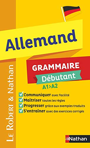 Le Robert et Nathan - Allemand - Grammaire Débutant A1-A2 von NATHAN