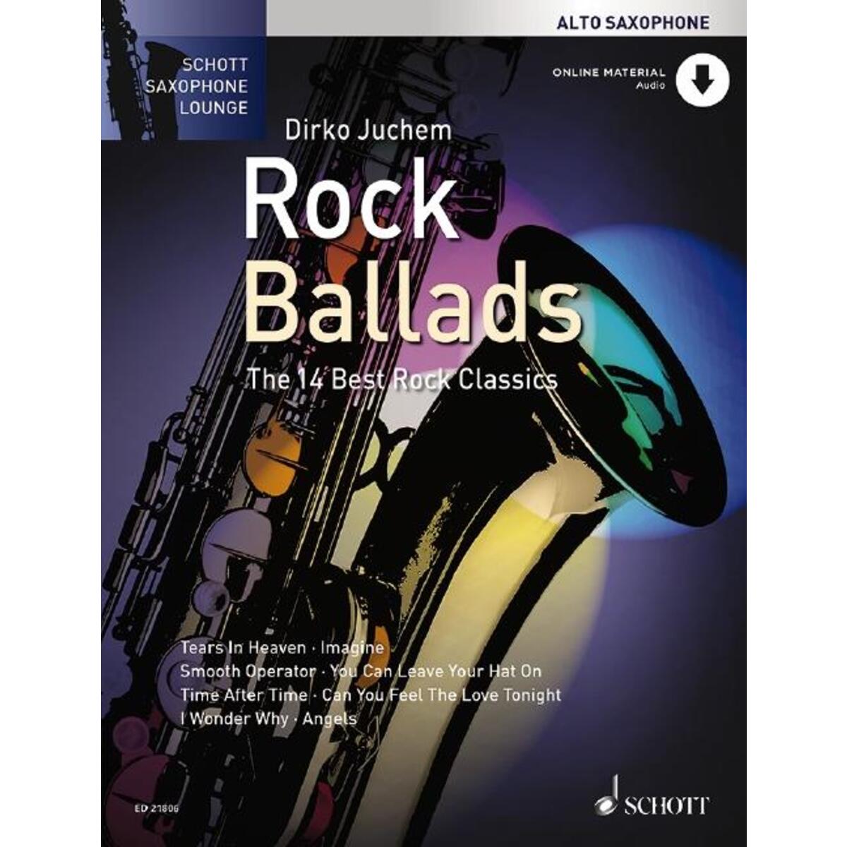 Rock Ballads Alt-Saxophon. Ausgabe mit Online-Audiodatei von Schott Music