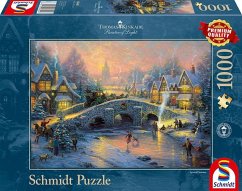 Schmidt 58450 - Thomas Kinkade: Winterliches Dorf, Puzzle 1000 Teile von Schmidt Spiele
