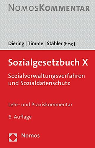 Sozialgesetzbuch X: Sozialverwaltungsverfahren und Sozialdatenschutz (Sozialgesetzbuch, 10) von Nomos Verlagsges.MBH + Co