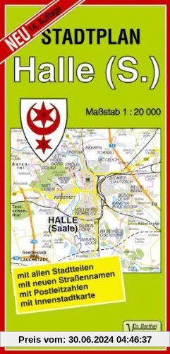 Stadtplan Halle (Saale): Maßstab 1:20000