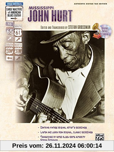 Stefan Grossman's Early Masters of American Blues Guitar: Mississippi John Hurt (Buch / 2CDs)