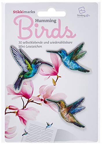 Stikki Marks Humming Birds - 30 Mini-Lesezeichen: Selbstklebend und wiederablösbar