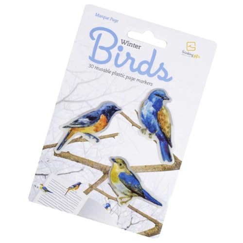 Stikki Marks Winter Birds - 30 Mini-Lesezeichen: Selbstklebend und wiederablösbar von Bookchair