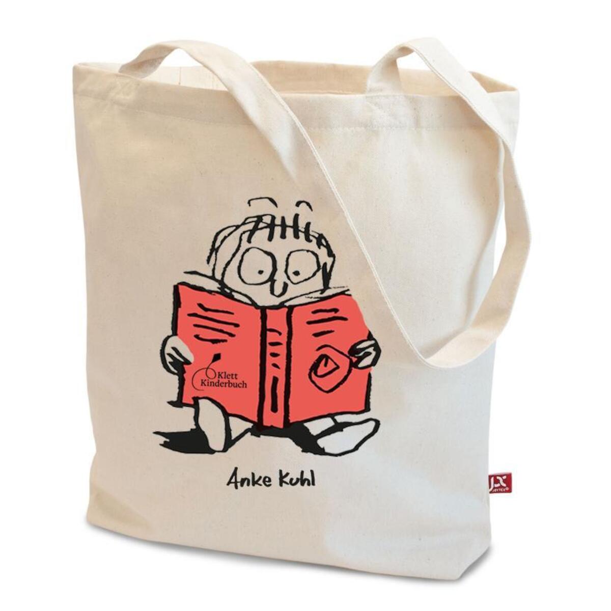 Stoffbeutel für Buchliebhaber und Leseratten - gestaltet von Anke Kuhl von Klett Kinderbuch